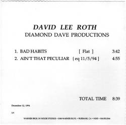 David Lee Roth : Bad Habits